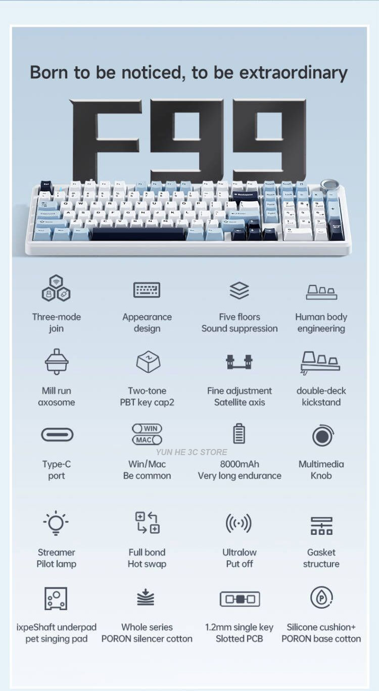 AULA-F99-Pro-mechanische-Tastatur-mit-100-TastenDreimodusHot-Swap-faumlhig8000mAhPBT-Zwei-Farben-Tas-2021805-2